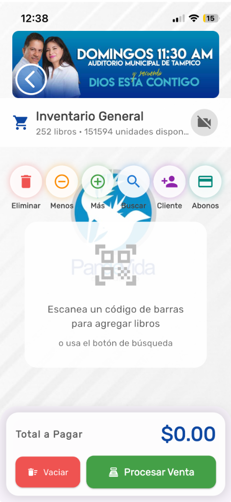 App — Escaneo POS