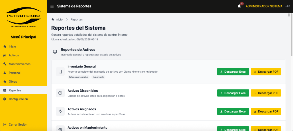 Generación de Reportes