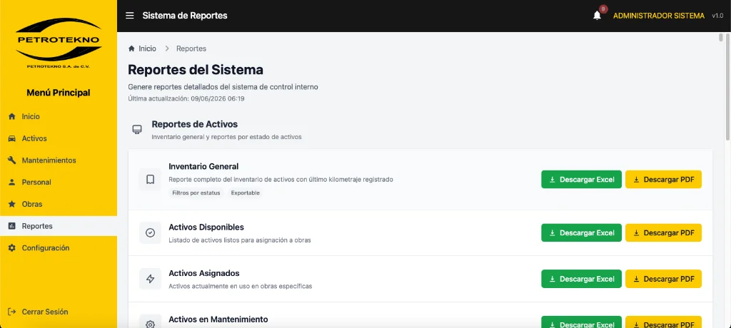 Generación de Reportes